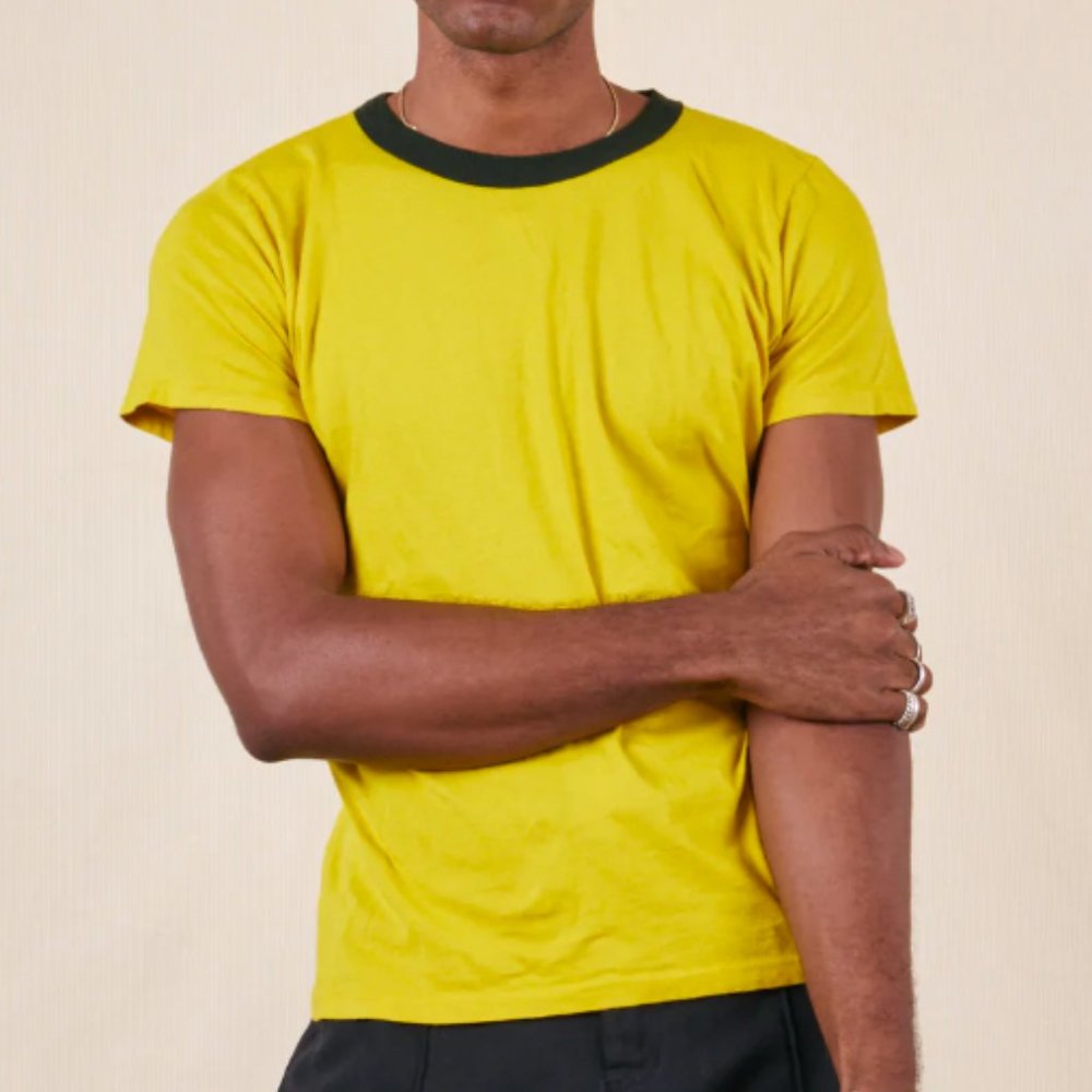 Big Bud Press Ringer Tee Yellow Size P